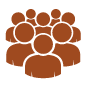 graphic icon of students